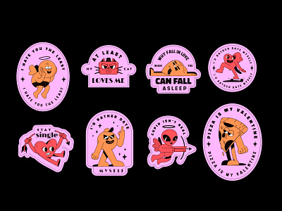 Badges Antivalentine Day