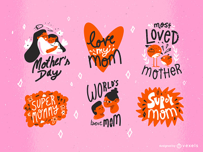 Mother Day design flat illustration illustrator minimal mother mothers mothersday vector