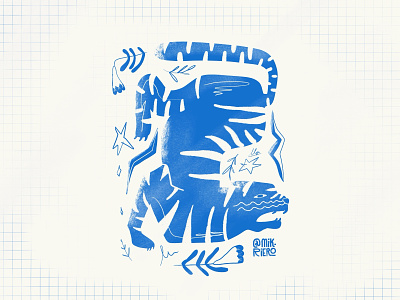 Libre y salvaje 🐅 abstract animal animals design illustration illustrator minimal natural nature nature art nature illustration procreate tiger vector