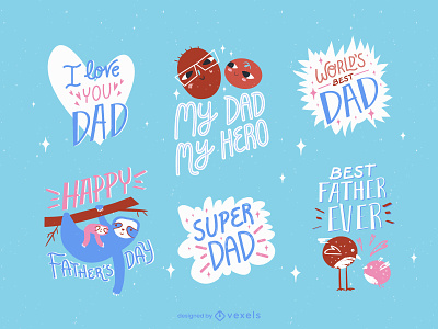 Father day design father father day flat illustration illustrator minimal procreate vector
