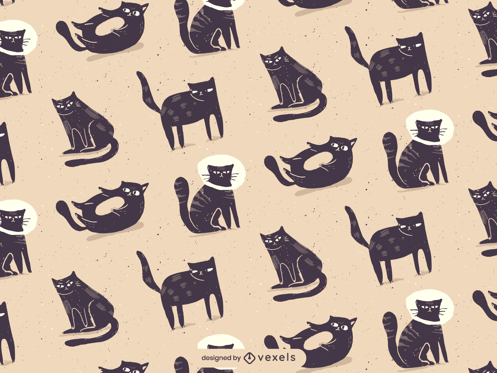 Cat Pattern by Mik Riero on Dribbble