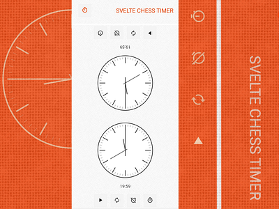 Svelte chess timer app