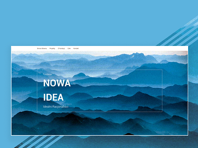 Ideanova blue new idea ui web design webdesign