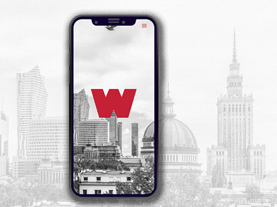Wolne Miasto Warszawa iphone landing page mobile ui ui design