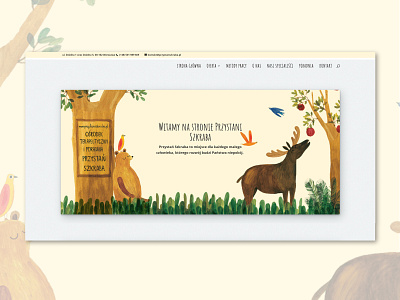 Przystan Szkraba landing page vanilla web design