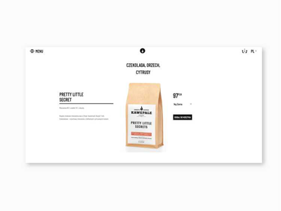 Kawe Pale product page coffee gatsby.js html product page ui website
