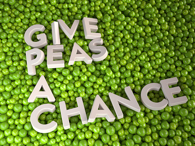 Give Peas a Chance 3d cinema4d peas vray