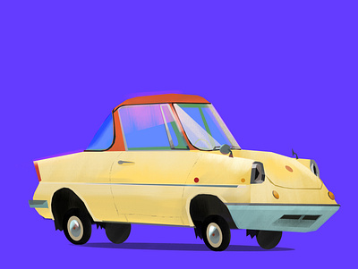 Little Cars. Mazda R360 art cars illustration illustration design illustration digital little mazda stylized