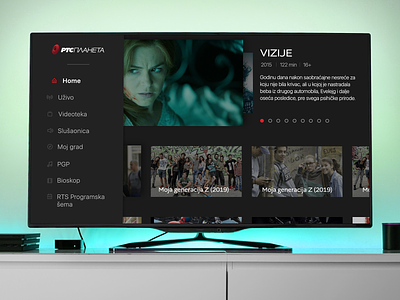 Android TV app androidtv content darktheme design layout screenshot smarttv tvapp ui video workinprogress