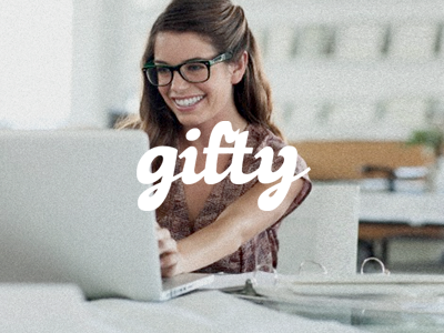 Website for Gifty interface minimorning ui ux web