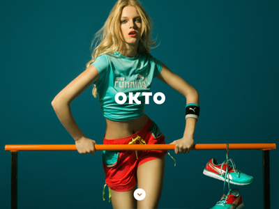 Website OKTO Photography interface minimorning okto ui ux web