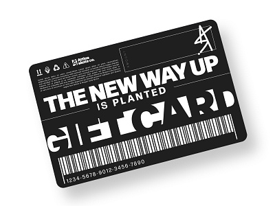 Gift Card design for streetware company branding card design gift gift card graphic design product skateboard streetware