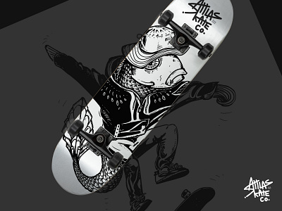 Skateboard design for streetware company