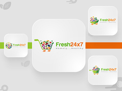 Fresh24x7 branding concept design graphic design logo ui ui design ui desinger ux design