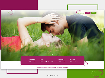 Web Design concept for Wedding Matrimony (Brace Matrimony )