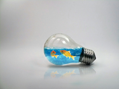 Water Splash in Bulb photoshop graphics creativity