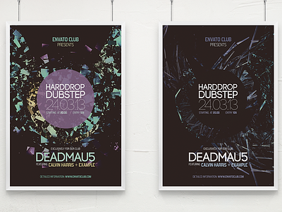 Minimal Typography Event Flyers / Concert Posters