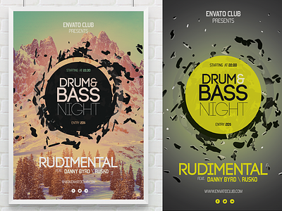 Minimal Typography Event Flyers / Concert Posters #2