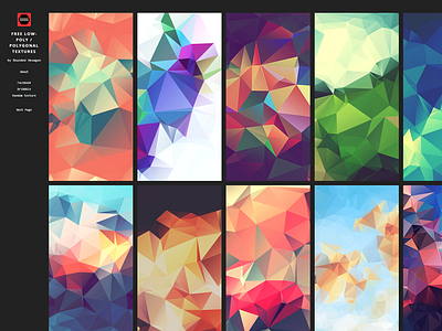 Free low-poly / polygonal textures website