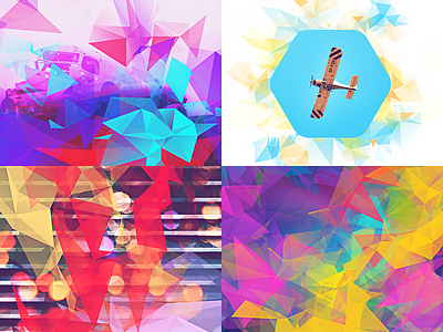 30 Low-Poly / Polygonal Photoshop Brushes #2 abstract brush brushes geometric low poly photoshop poly polygon polygonal texture triangle triangular