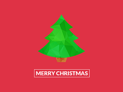 Low-poly / Polygonal Christmas Tree abstract christmas clean geometric holidays low poly minimal polygonal shape texture tree