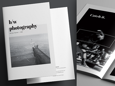 Minimal Photography Portfolio album brochure catalogue clean minimal modern photo photography portfolio print template