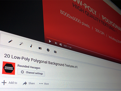 Item Promo / YouTube video #1 channel graphic intro logo low poly polygonal sneak peek test video youtube