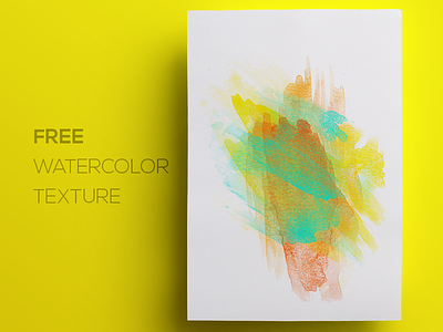 Free Watercolor / Paint Background Texture #2