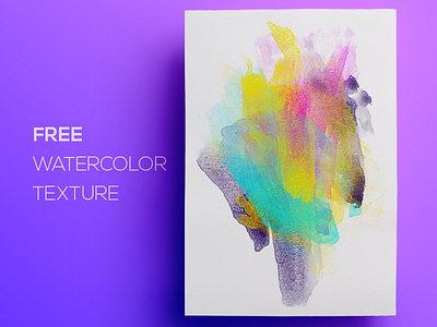 Free Watercolor / Paint Background Texture #3