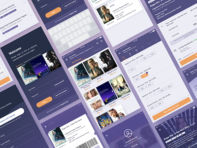 Movie Booking Ticket App Details Screen case studies cinema design flat ios movie ui user experience user interface ux