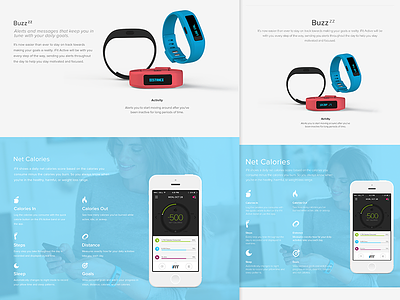 iFit device fitness health ifit iphone app landing page responsive wearable web design website