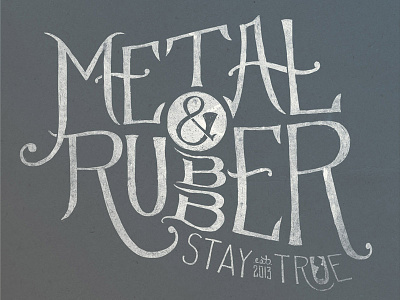 Metal & Rubber T-Shirt Concept