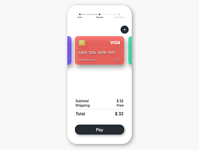 UI Daily 002 - Credit Card Checkout card credit card credit card checkout pay payment ui daily uidailychallenge