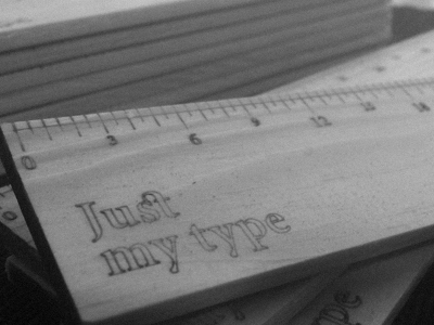 Just My Type - Typography Pica Ruler baseline css handcrafted typography handmade minion pro ruler type typekit typography web wood
