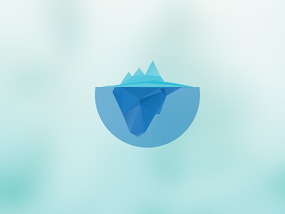Iceberg firs shot ice iceberg icon logo