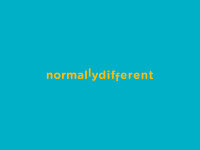 normallydifferent logo type branding clleancteam design different gotham logo normally rounded type