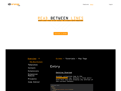 Orange Cms cms orange ui webdesign