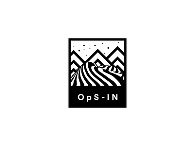 OpS-IN Open Spatial Information Network branding fields icon logo mountain network open spatial