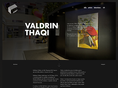 Gallery Homepage artists bootstrap design exhibition gallery homepage interface