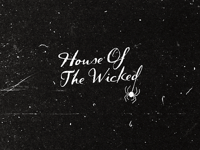 House Of The Wicked brand clothing house logo mark pleuratbytyqi spider wicked