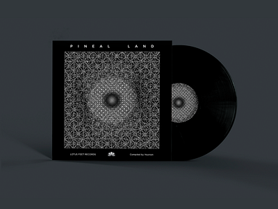 Pineal Land cd cover label land lotusfeet pineal pleuratbytyqi psychedelic psytrance vinyl