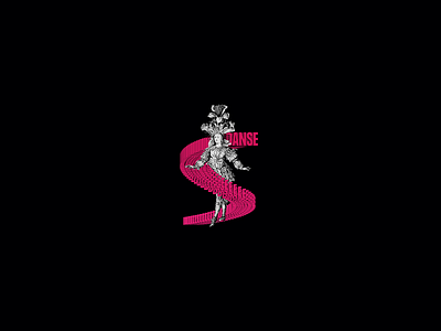 DANSE brand branding dans danse design icon illustration kosovo pleuratbytyqi typography vector zyreinternational