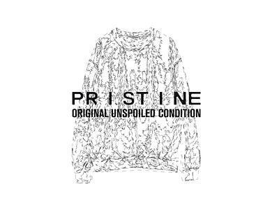 PRISTINE - OUC brand branding clothes condition design edition hoodie illustration kosovo original pleuratbytyqi pristine typography unspoiled wear zyreinternational