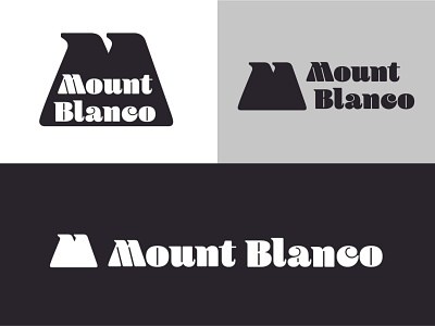 Logo Mount Blanco branding challenge daily logo daily logo challenge daily logo design design holidays icon logo minimal montain ski typography vector