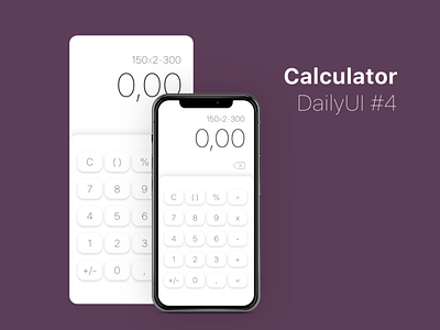 Day 4 app calculator dailyui design redesign ui web