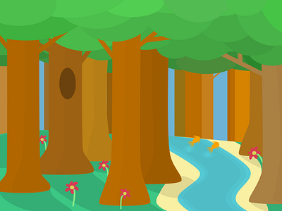 Forest contest forest illustration sunswift trees vector