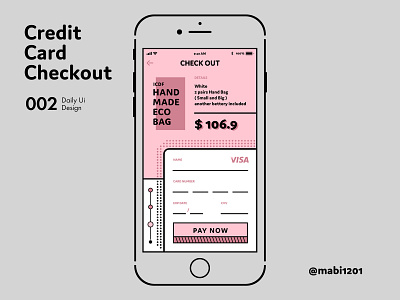 Daily UI / #002 / Credit Card Checkout 100 day challenge checkout credit card dailyui memphis payment ui