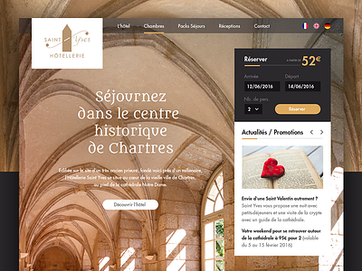 Saint Yves Hotel webdesign