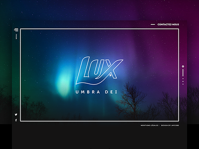 Lux Umbra Dei dei identity lux umbra webdesign