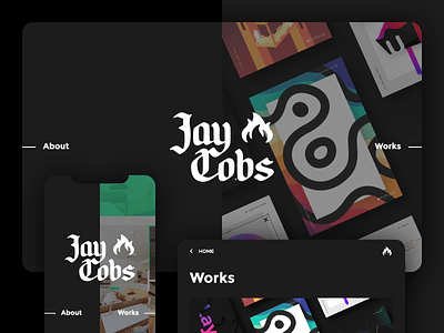 Jay Cobs - Back to Black new UI adobexd black design graphic iphonex jaycobs logo responsive ui ux webdesign